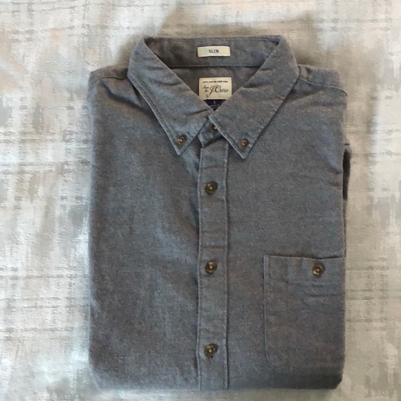 J. Crew Other - NWOT J Crew Elbow Patch Shirt Size L Slim